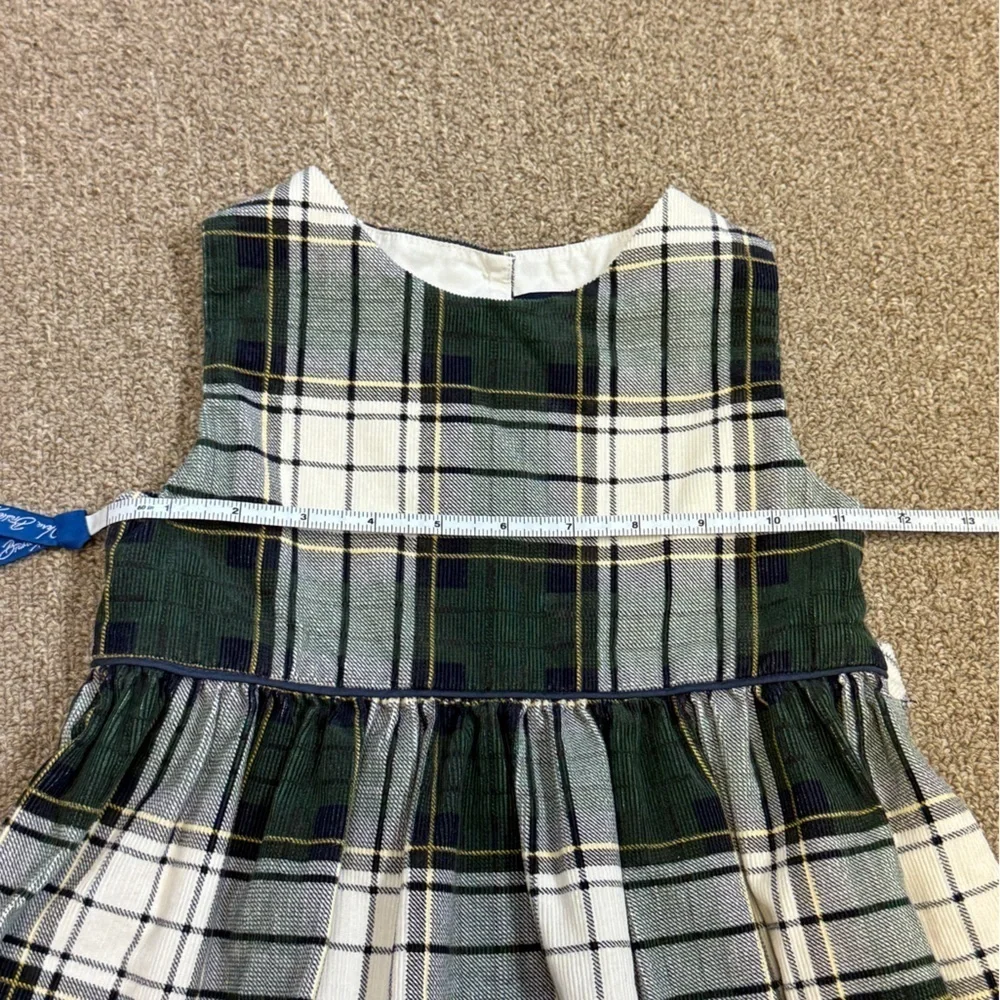 Ralph Lauren: Girls Blue / Green / White Tartan Plaid Dress, Size 4 / 4T